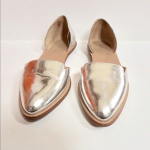 Loeffler and Randall Silver Flats Size 6.5